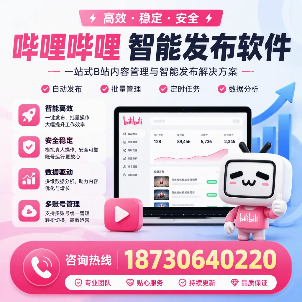 哔哩哔哩智能发布软件适用场景分析：在 惠州 的最佳实践